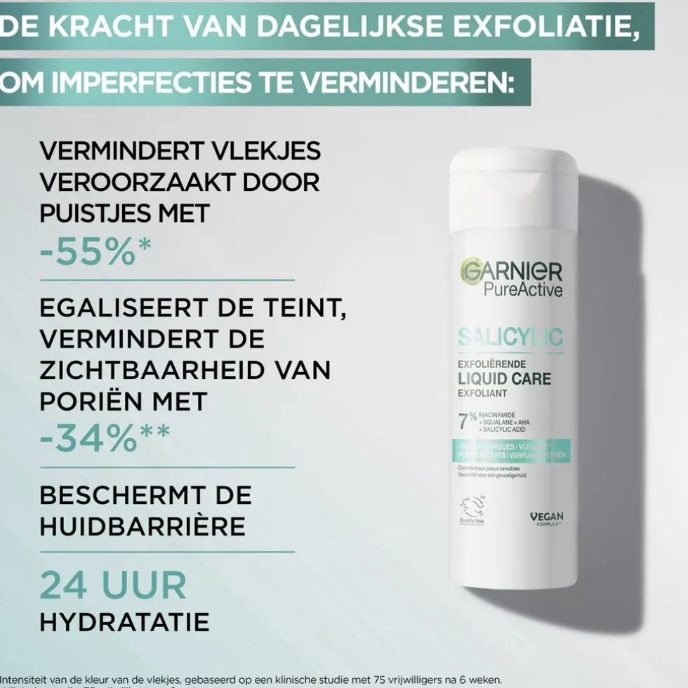 Garnier PureActive Salicylic Exfoliërende Liquid Care