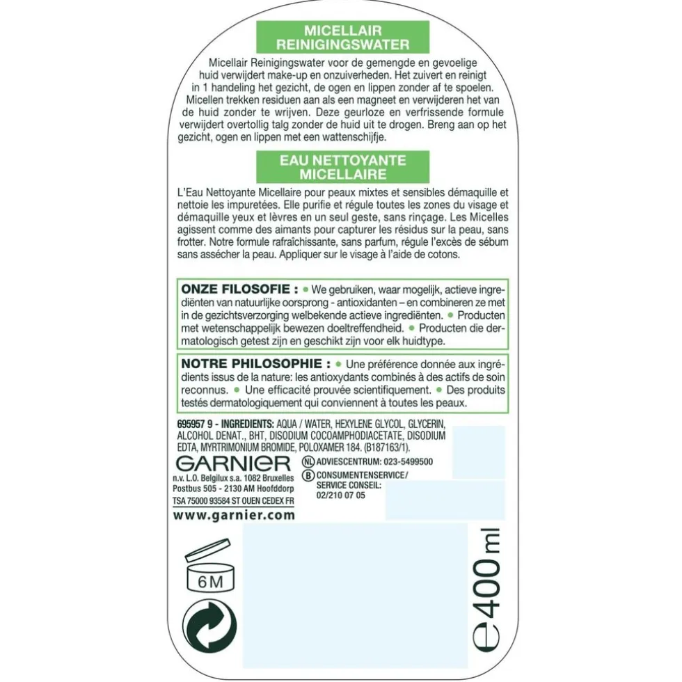 Garnier SkinActive Alles-In-1 Micellair Reinigingswater