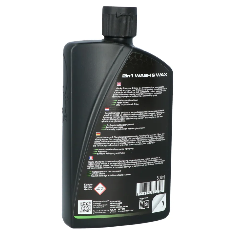 Gecko 2in1 Wash & Wax 500ml