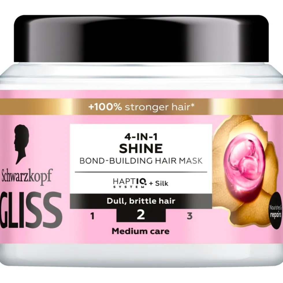 Gliss 4-In-1 Shine Bond-Building Haarmasker