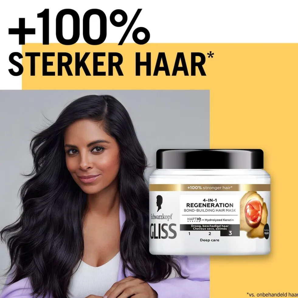 Gliss Total Repair 4-In-1 Regeneration Bond-Building Haarmasker