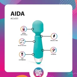 Good Vibes Only Aida Wand Massager