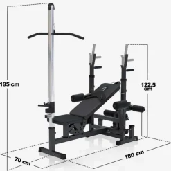 Gorilla Sport Universele halterbank met pulley