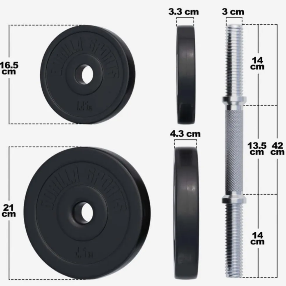 Gorilla Sports Dumbbell set