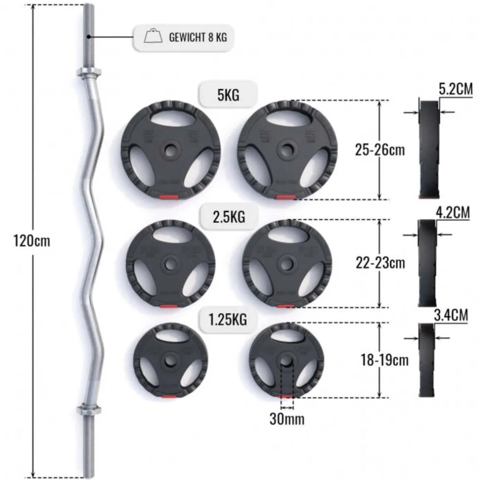 Gorilla Sports EZ Curlset