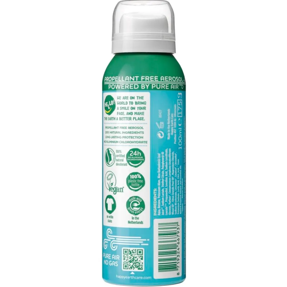 Happy Earth 100% Natural Cedar Lime Deodorant Spray