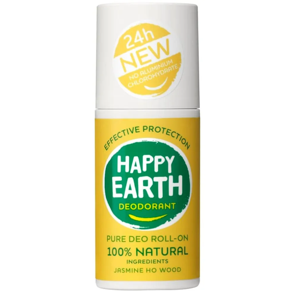 Happy Earth 100% Natural Jasmine Ho Wood Deodorant Roller