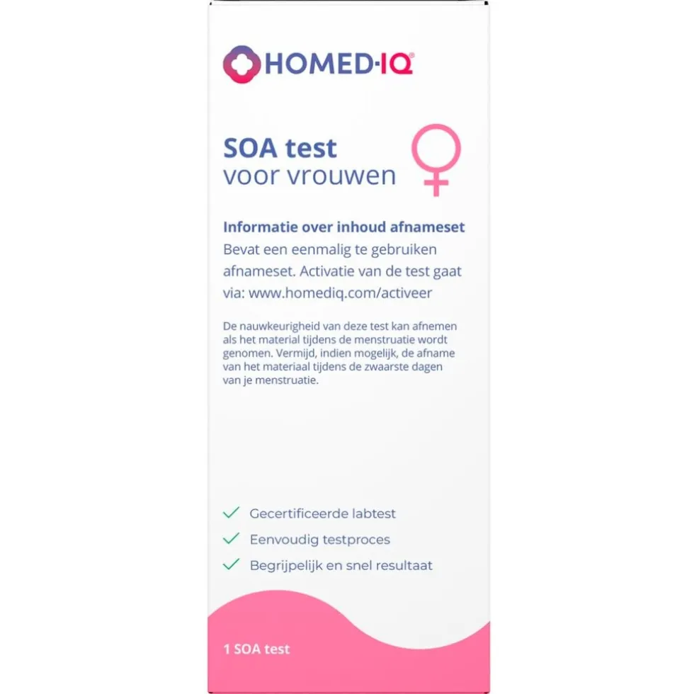 Homed-IQ Soa Test voor Vrouwen
