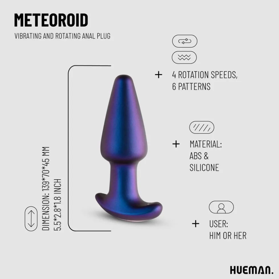 Hueman Meteoroid Rimmende Anaal Plug