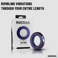 Hueman Saturn Vibrerende Cock/Ball Ring