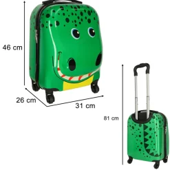 Ikonka lichtgewicht reis koffer krokodil voor kinderen trolley handbagage