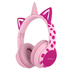 imoshion Draadloze Bluetooth Kinder Koptelefoon met Verlichte Unicorn Oortjes