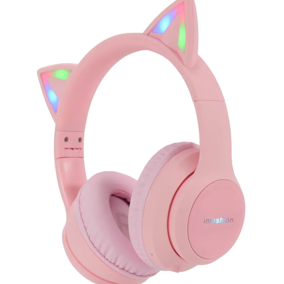 imoshion Draadloze Bluetooth Kinder Koptelefoon met Verlichte Kattenoortjes