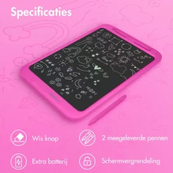 imoshion Tekentablet voor Kinderen met Kleurenscherm en 2 Pennen