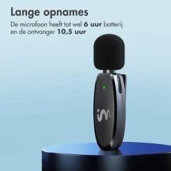 imoshion Two Pack Draadloze Bluetooth Microfoon met Oplaadcase
