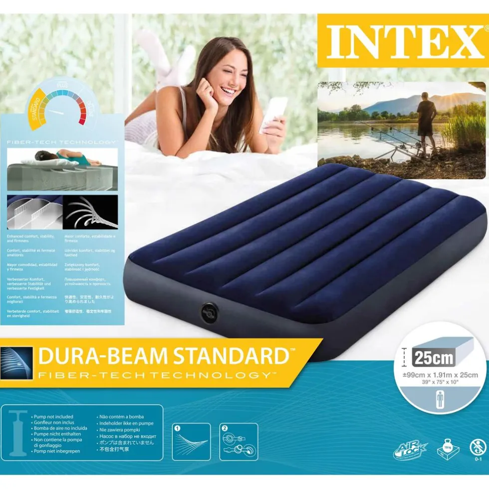 Intex Luchtbed Twin Classic Downy luchtbed
