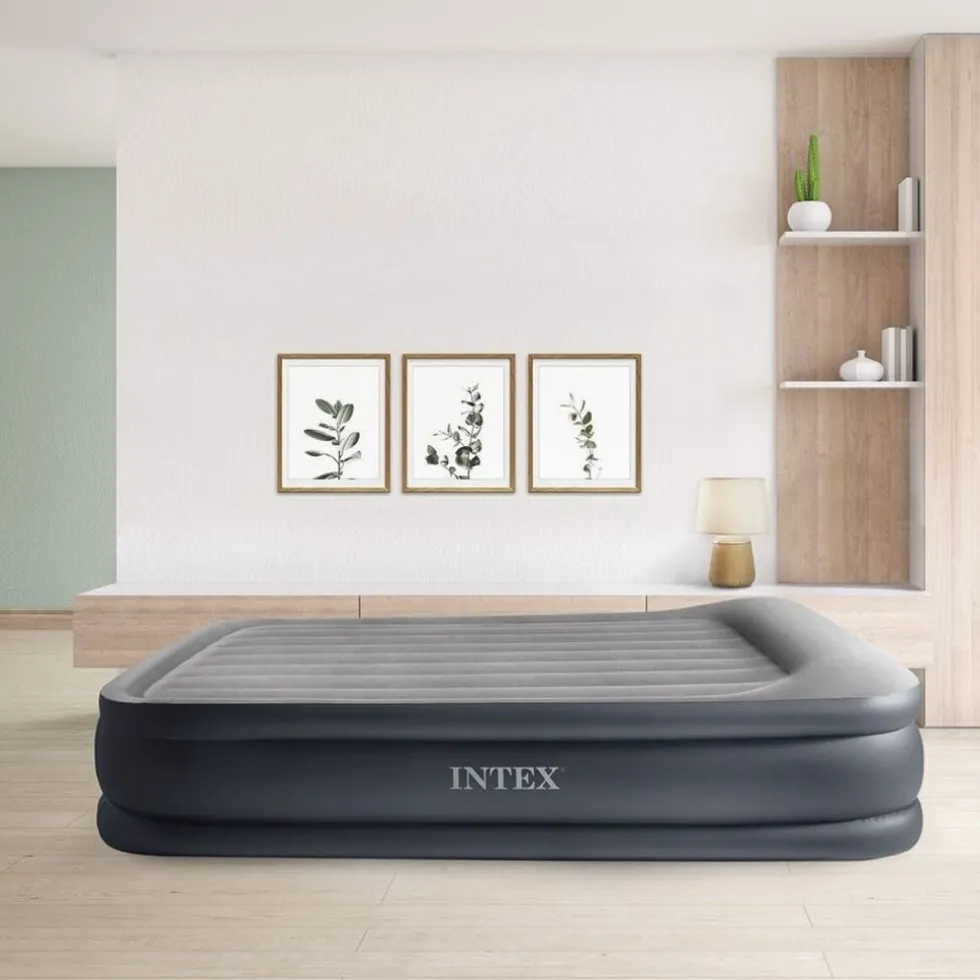 Intex Luchtbed Twin Pillow Rest Raised Deluxe luchtbed