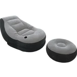 Intex Opblaasbare Loungestoel met poef