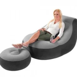 Intex Opblaasbare Loungestoel met poef