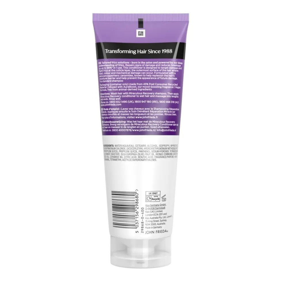 John Frieda Frizz Ease Miraculous Recovery Repairing Conditioner