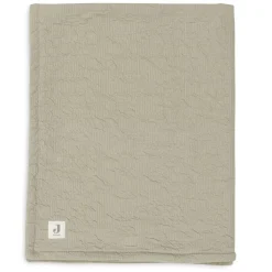 Jollein Soft Waves Olive Green / Velvet 100 x 150 cm Ledikantdeken