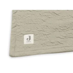 Jollein Soft Waves Olive Green / Velvet 100 x 150 cm Ledikantdeken
