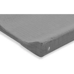 Jollein Storm Grey 50 x 70 cm Wrinkled Cotton Aankleedkussenhoes