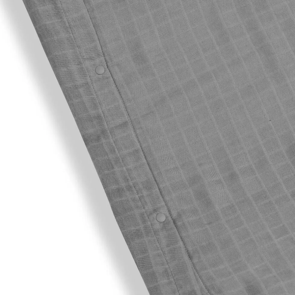 Jollein Storm Grey 50 x 70 cm Wrinkled Cotton Aankleedkussenhoes