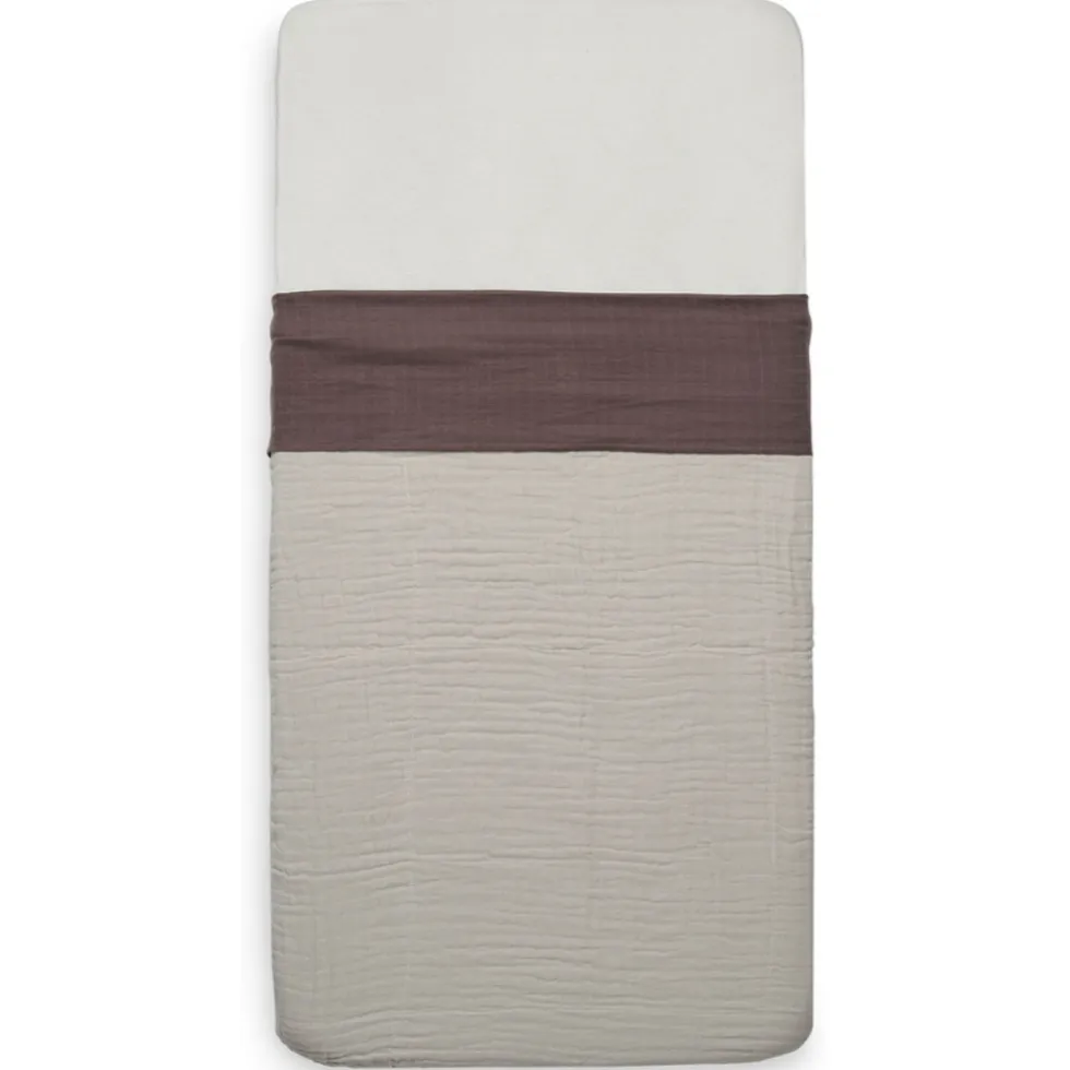 Jollein Wrinkled Cotton Chestnut 75 x 100 cm Wieglaken