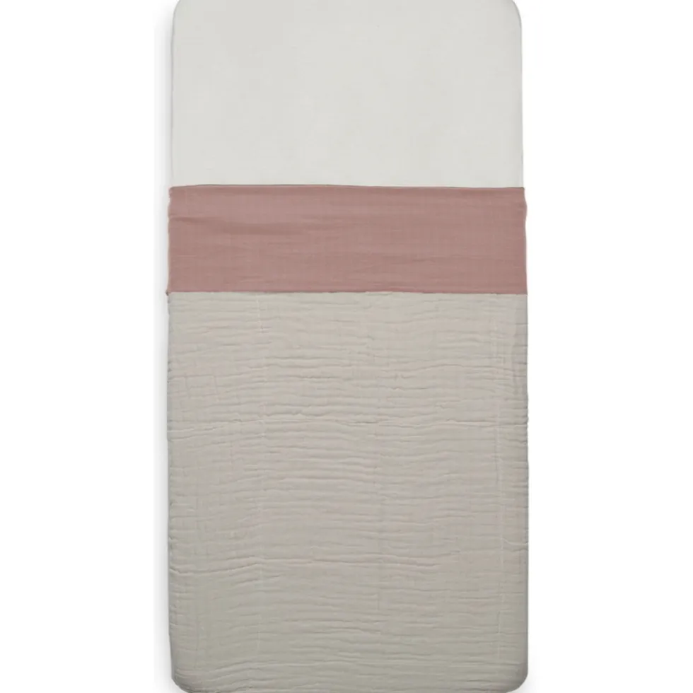 Jollein Wrinkled Cotton Rosewood 75 x 100 cm Wieglaken