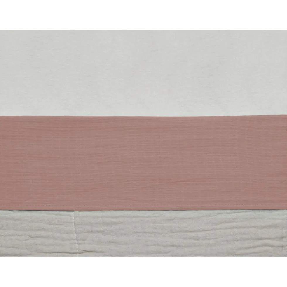 Jollein Wrinkled Cotton Rosewood 120 x 150 cm Ledikantlaken