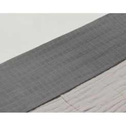 Jollein Wrinkled Cotton Storm Grey 120 x 150 cm Ledikantlaken