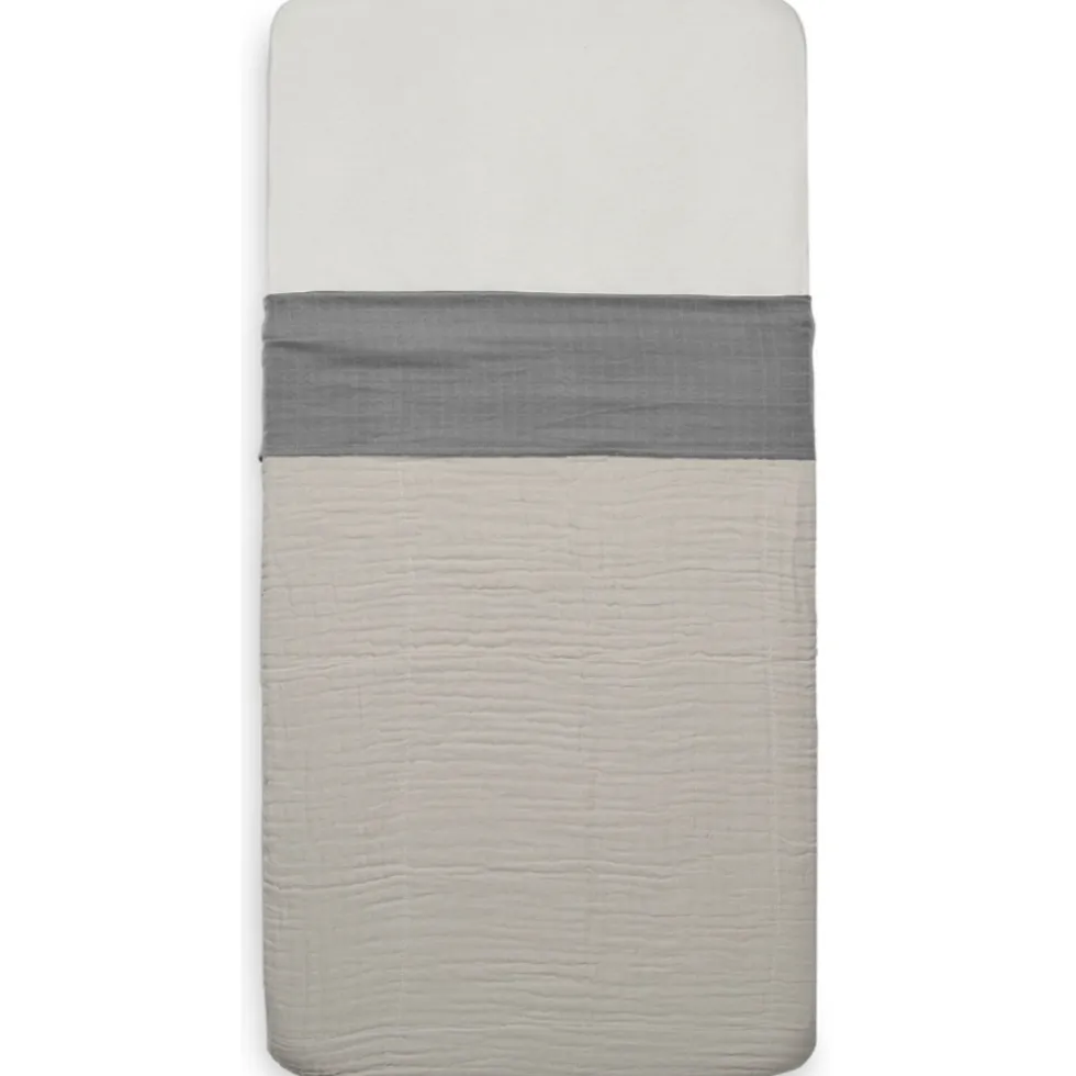Jollein Wrinkled Cotton Storm Grey 75 x 100 cm Wieglaken