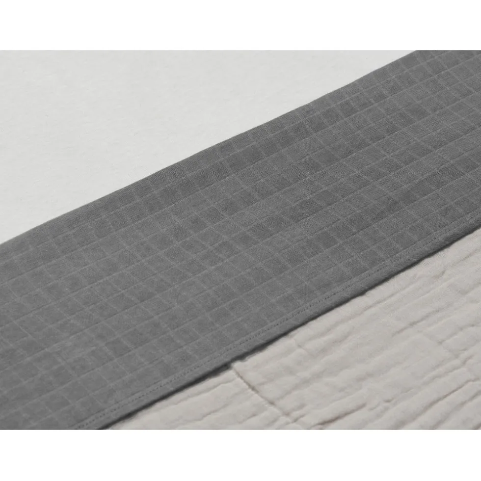 Jollein Wrinkled Cotton Storm Grey 75 x 100 cm Wieglaken