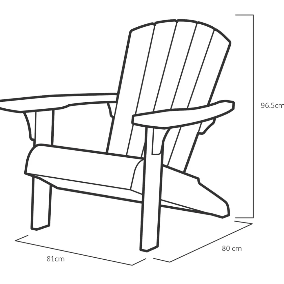 Keter Troy Adirondack Tuinstoel