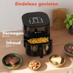 KitchenBrothers Airfryer XL 2000W 5L