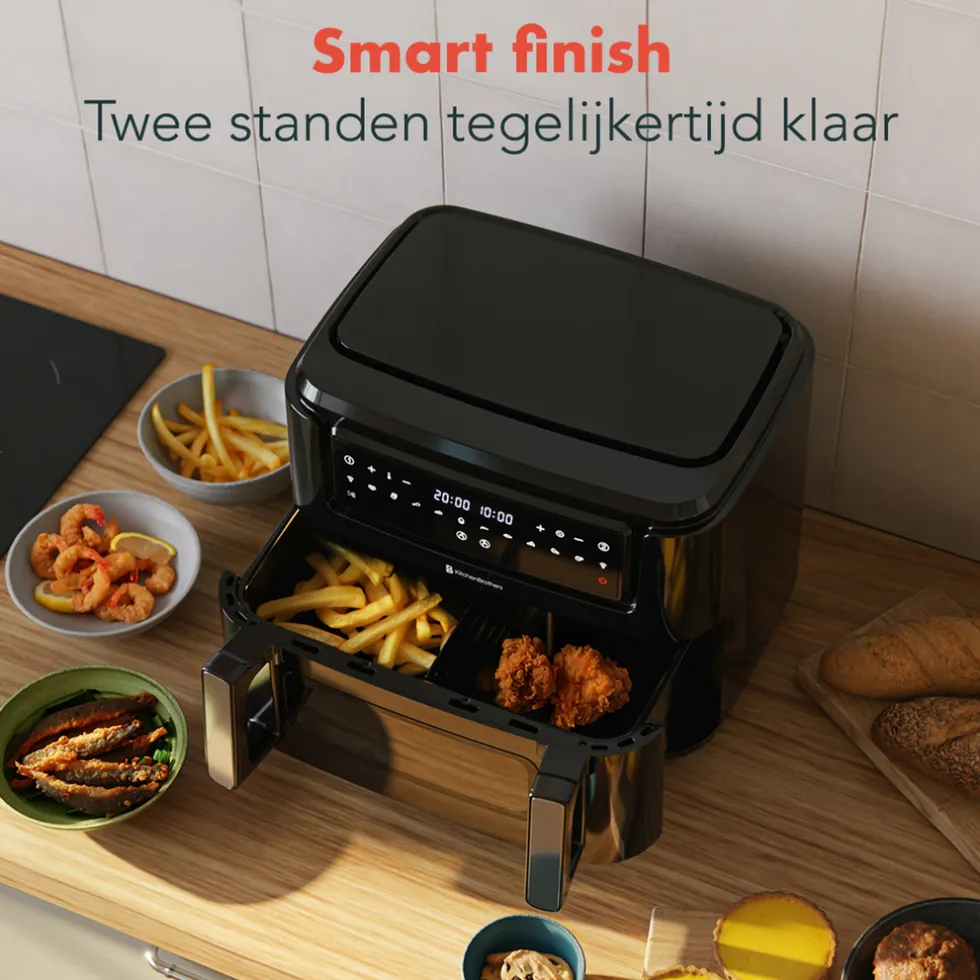KitchenBrothers Dubbele Airfryer XXL