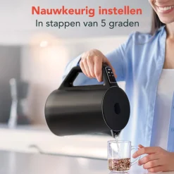 KitchenBrothers Dubbelwandige Waterkoker met Temperatuurregeling