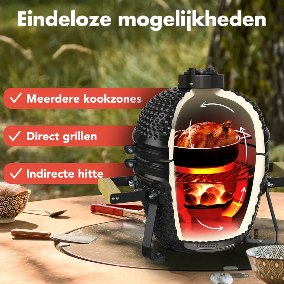 KitchenBrothers Kamado BBQ Deluxe Set