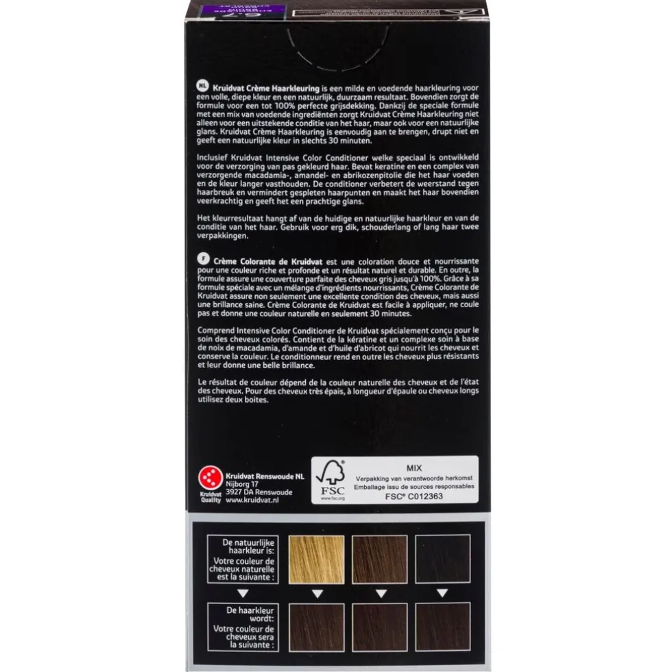 Kruidvat 6.7 Chocolade Bruin Crème Haarkleuring