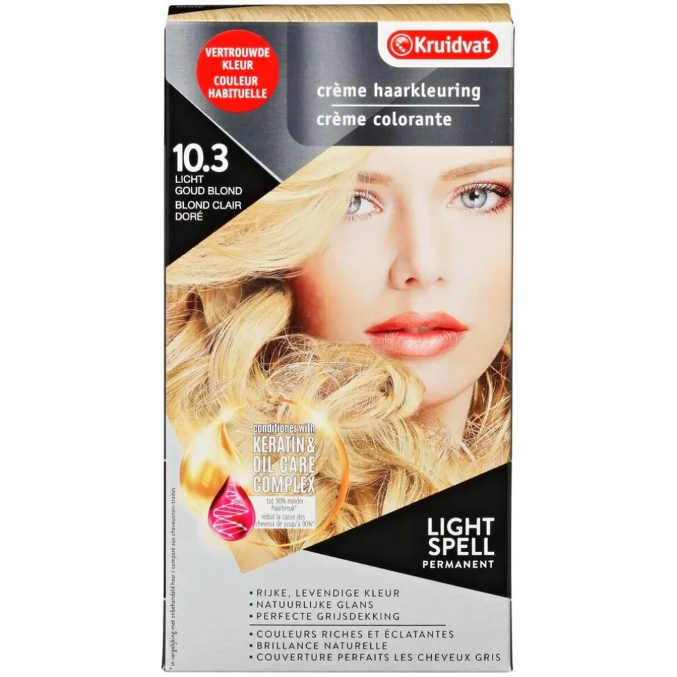 Kruidvat 10.3 Licht Goud Blond Crème Haarkleuring