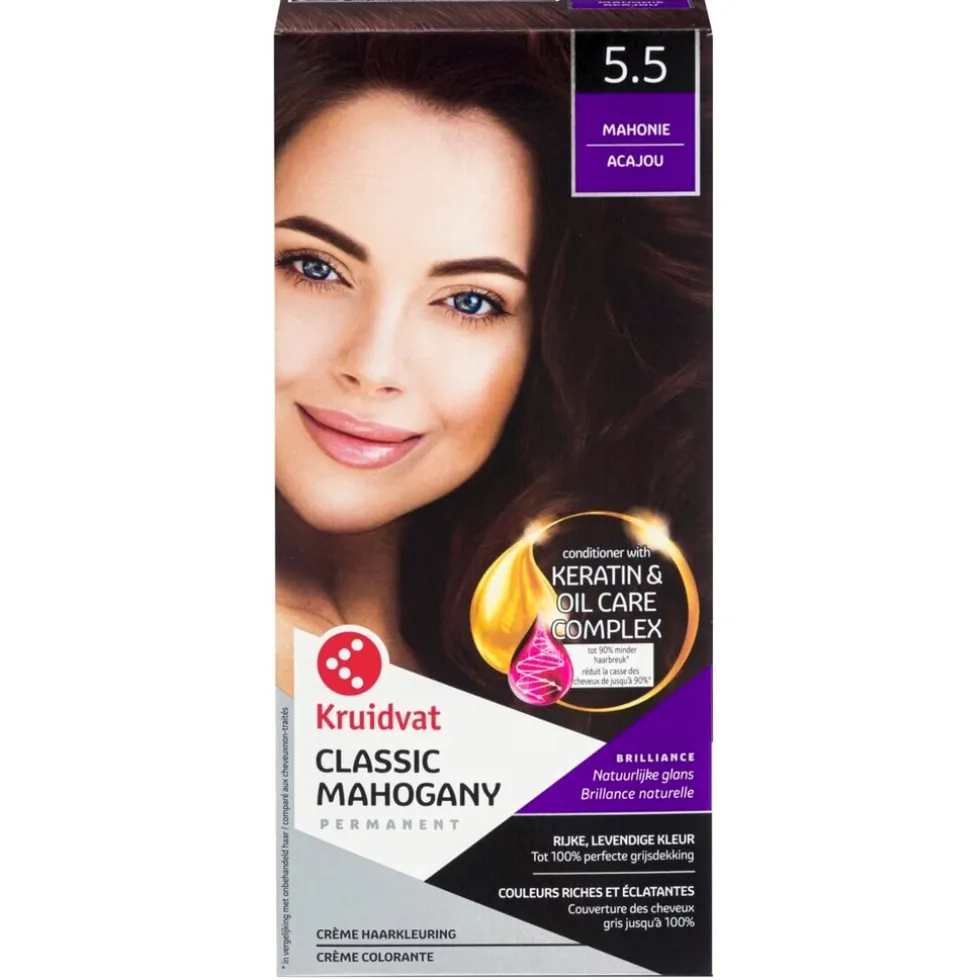 Kruidvat 5.5 Mahonie Crème Haarkleuring