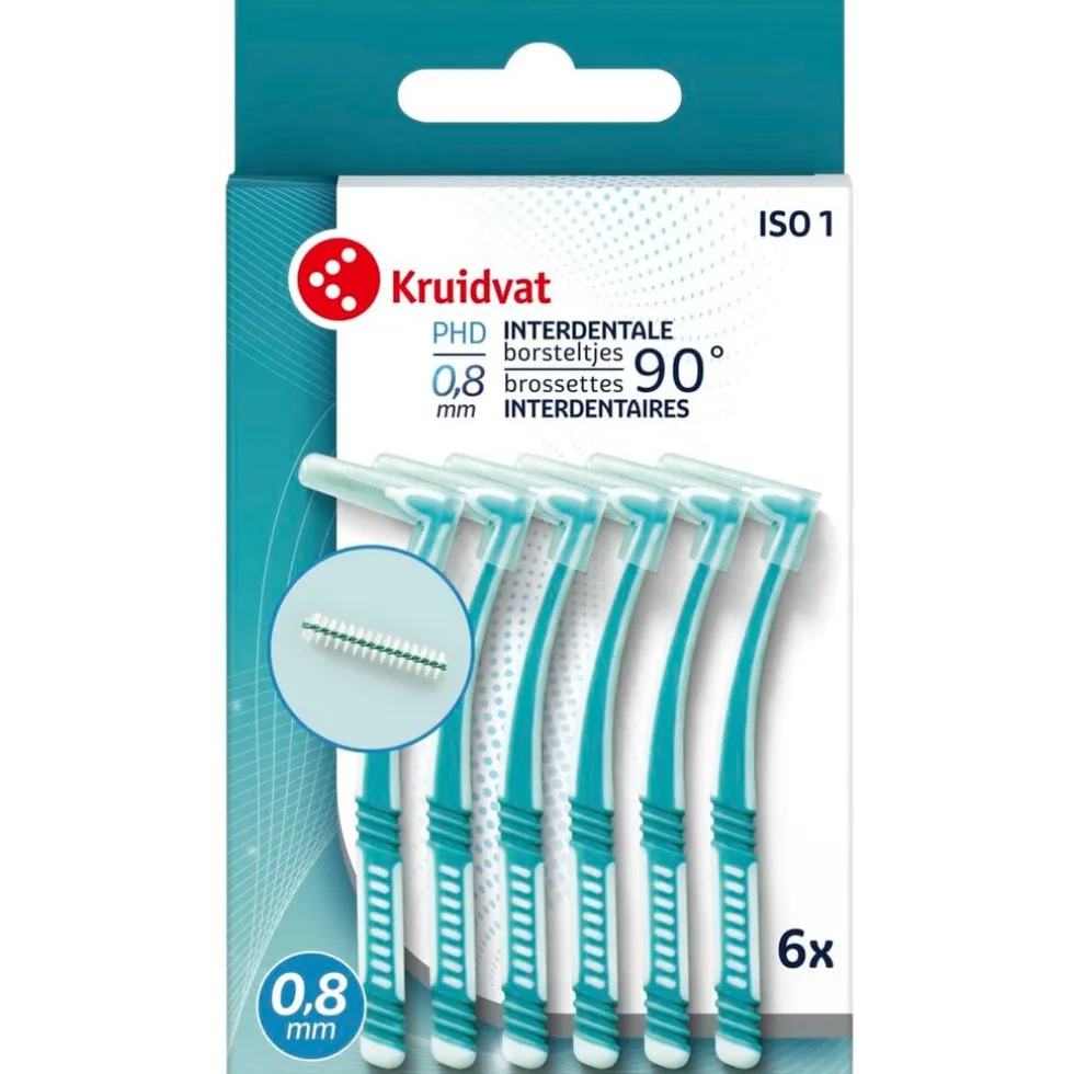 Kruidvat 90° 0,8mm Interdentale Borsteltjes