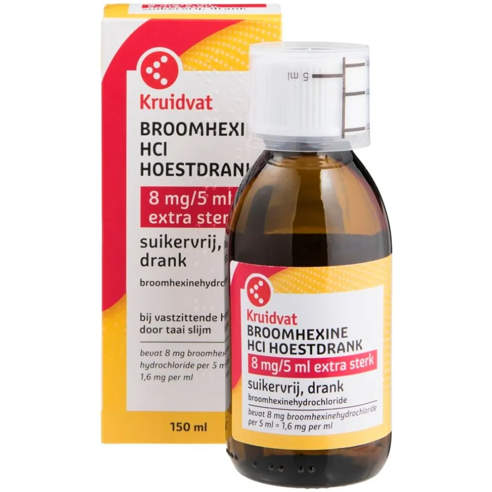 Kruidvat Broomhexine 8mg/5ml Drank