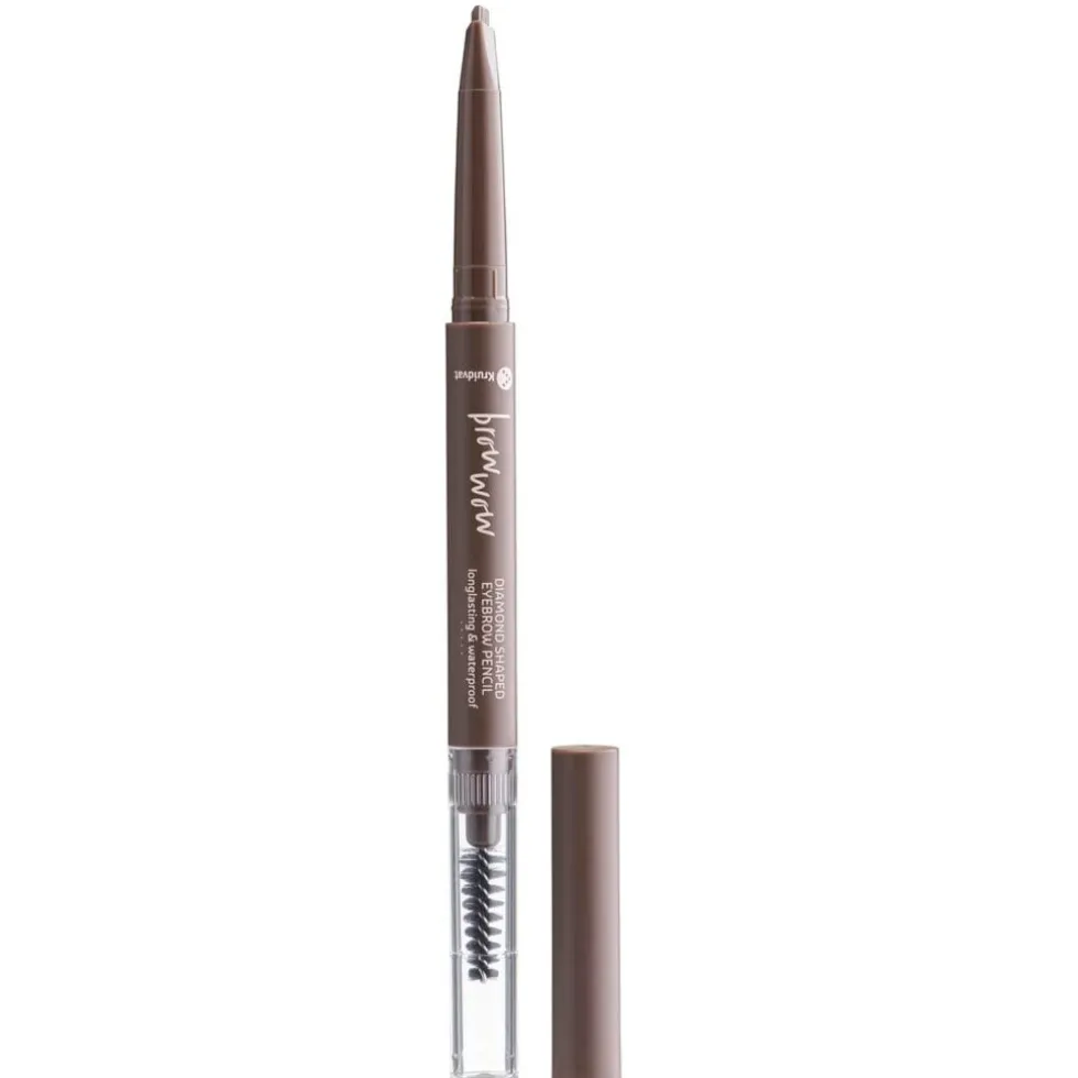 Kruidvat Brow Wow 020 Medium Brunette Diamond Shaped Eyebrow Pencil