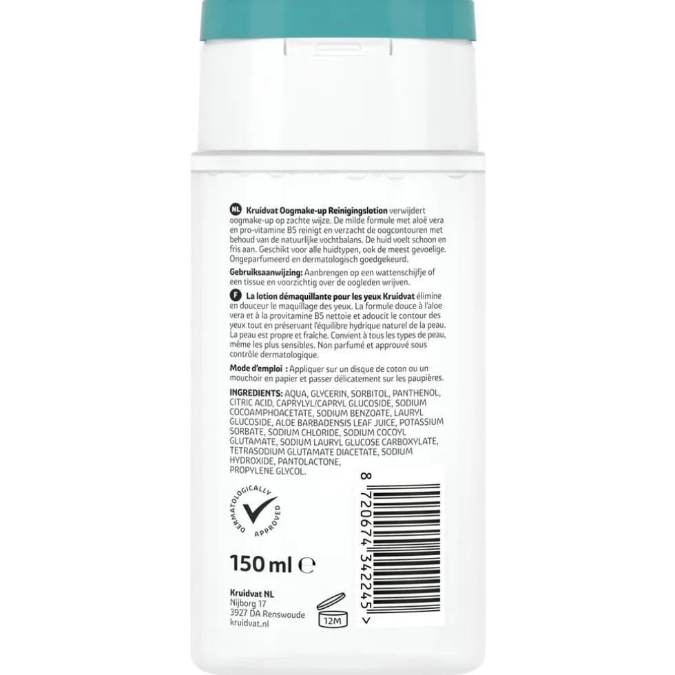 Kruidvat Cleansing Lotion Oogmake-upremover
