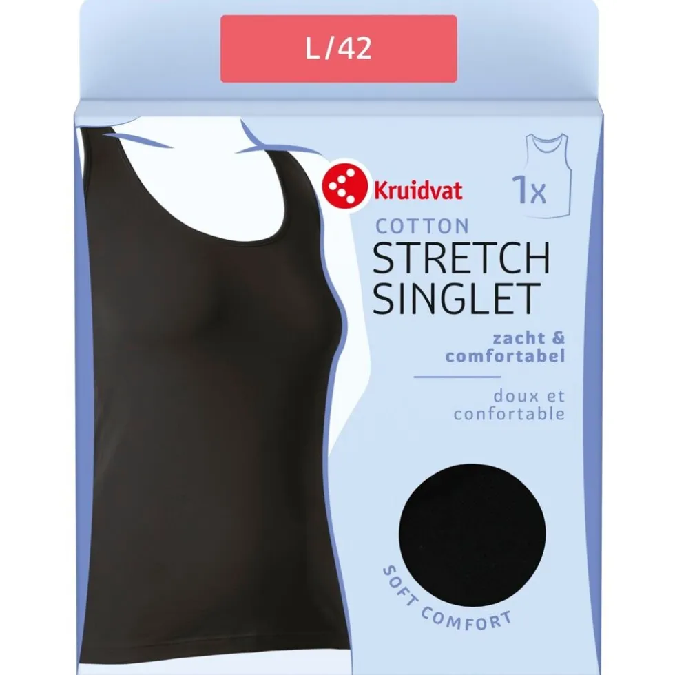 Kruidvat Cotton Stretch Damessinglet