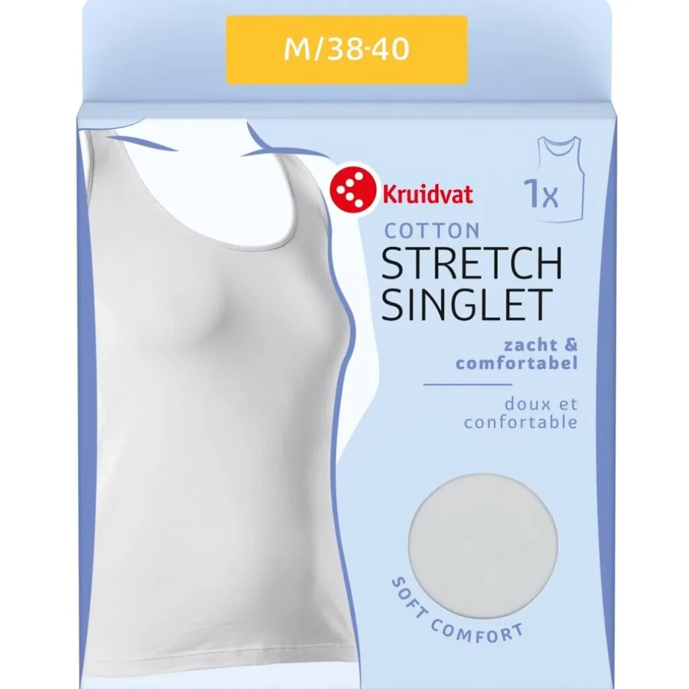 Kruidvat Cotton Stretch Damessinglet