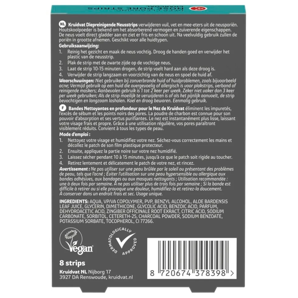 Kruidvat Deep Cleansing Charcoal Neusstrips