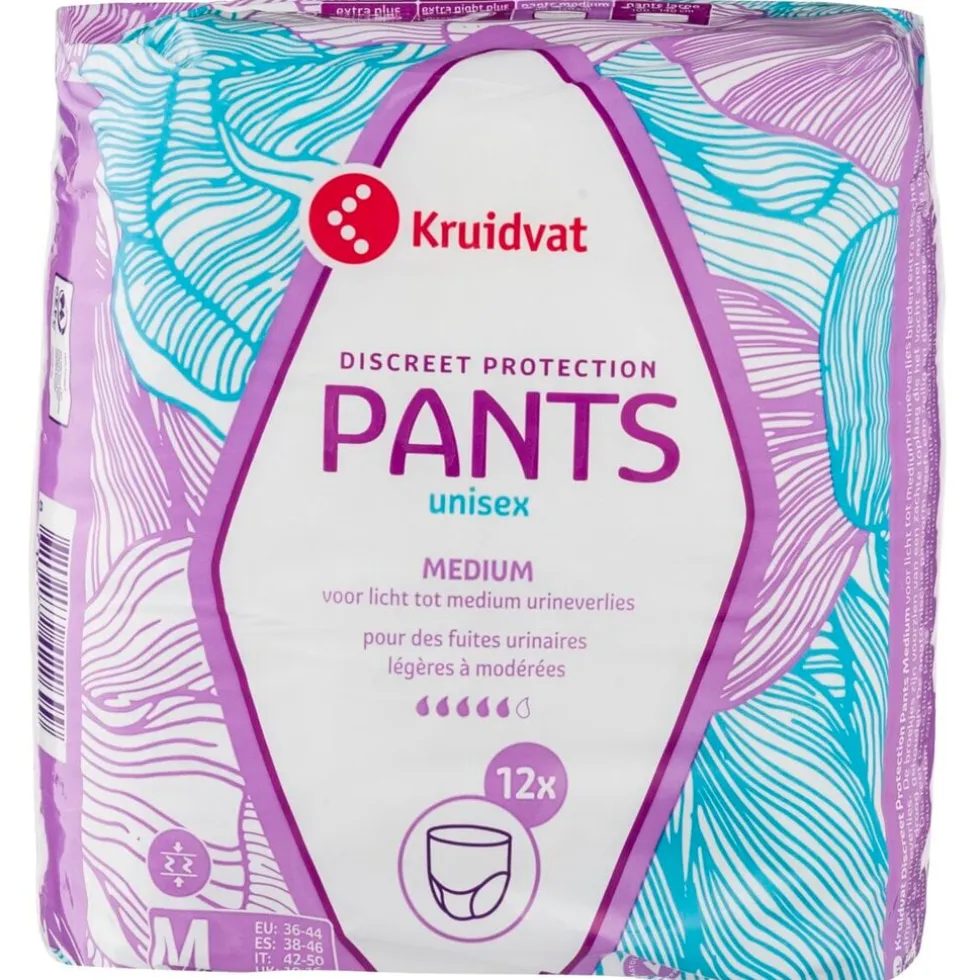 Kruidvat Discreet Protection Unisex Medium Incontinentiebroekjes